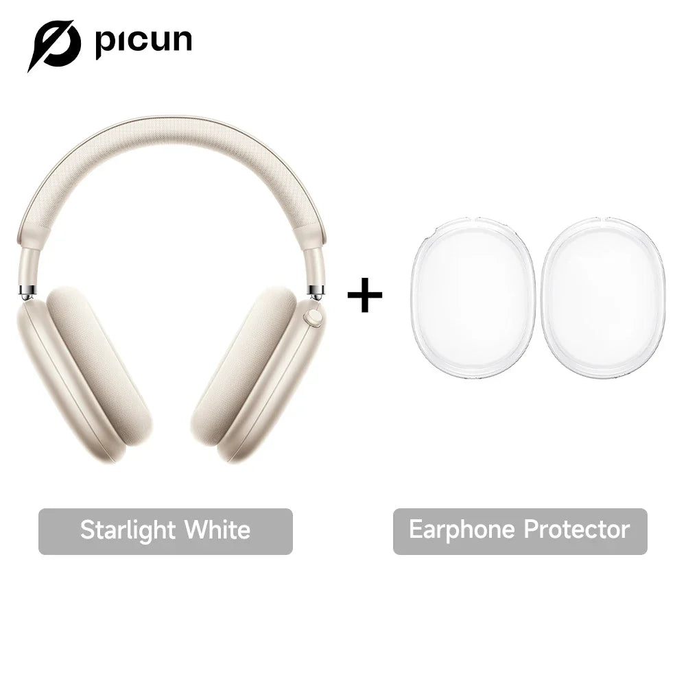 Picun F8 Pro ANC Wireless Headphones - 3D Spatial Audio Bluetooth Headset with HD Mic & Low Latency App Support