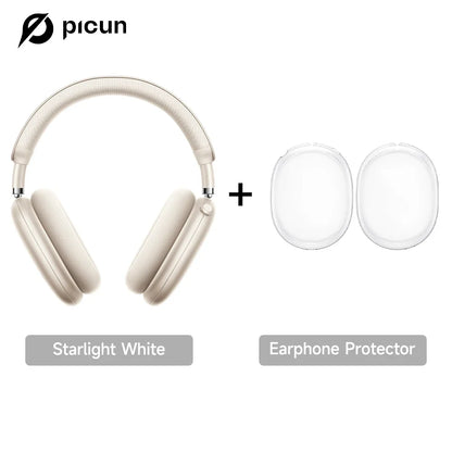 Picun F8 Pro ANC Wireless Headphones - 3D Spatial Audio Bluetooth Headset with HD Mic & Low Latency App Support