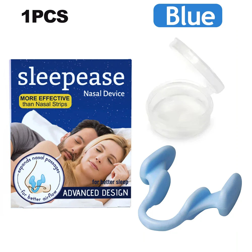 Silicone Nose Clip Anti-Snoring Nasal Dilator – Stop Snore Aid for Better Breathing & Sleep Improvement (1-2 Pcs)