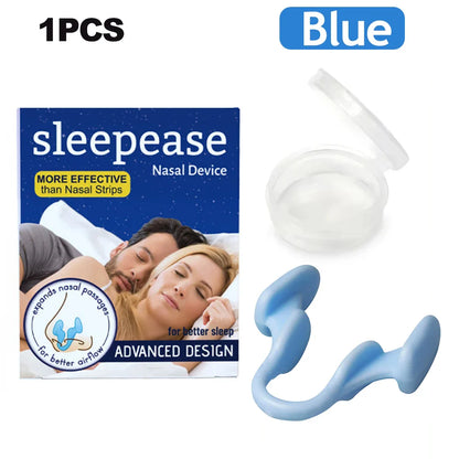 Silicone Nose Clip Anti-Snoring Nasal Dilator – Stop Snore Aid for Better Breathing & Sleep Improvement (1-2 Pcs)