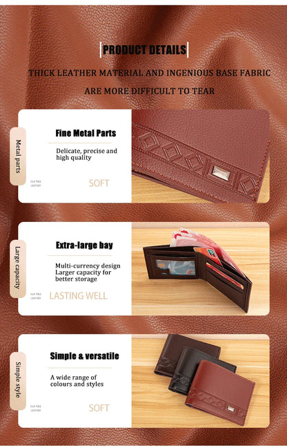 Mini Slim Zipper Card Wallet for Men — Portable Ultra-Thin Black Purse for ID, Bank & Credit Cards