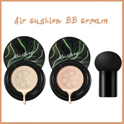Mushroom Head Air Cushion CC Cream – Natural Moisturizing Foundation & Concealer for Oil-Control & Whitening – BB Cream Makeup Cosmetics