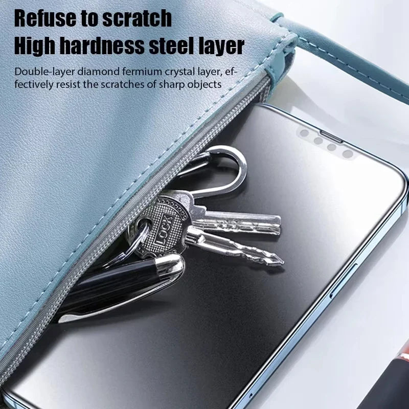1-5PCS Matte Privacy Screen Protector for iPhone 17, 16, 15 Pro Max, 14, 13, 12, 11, XR, XS, 7, 8 Plus & SE Anti-Spy Ceramic Film
