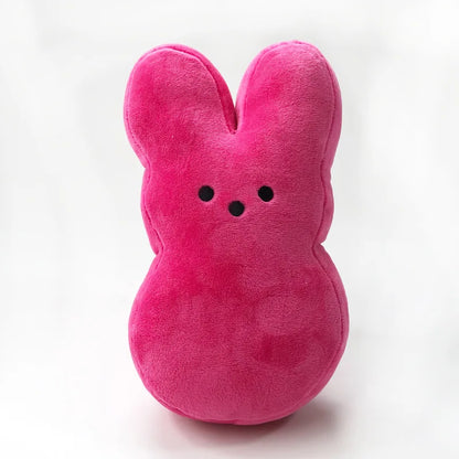 15cm Peep Bunny Plush Toy – Soft Stuffed Rabbit Doll with Star Carrot for Easter & Room Decor Gift