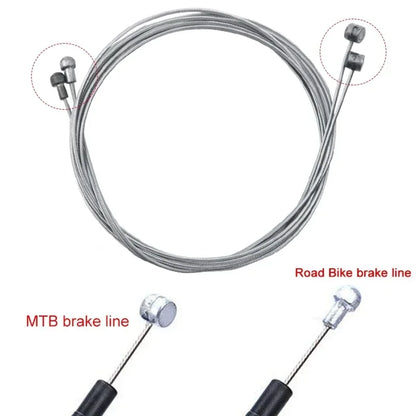 RGO Bicycle Brake Cable Housing Set — MTB Mountain Bike Derailleur & Shifter Cable with Caps