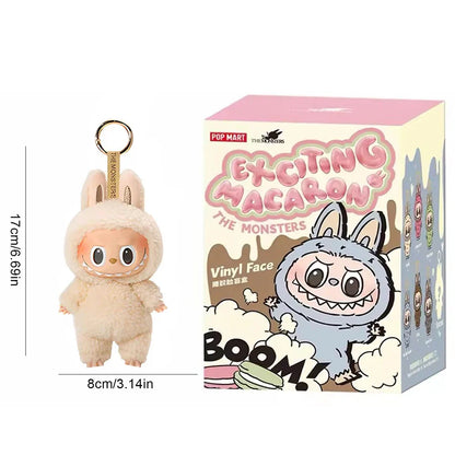 High-Quality Cute Labubu The Monsters Box Toy – Cardiac Macarone Kawaii Figure Model Bag, 1:1 Replica Gift