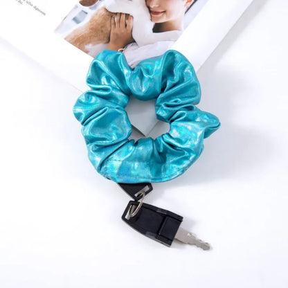 Hair Scrunchie with Hidden Storage Compartment - Secret Hair Tie Stash Pocket, Travel Diversion Safe Container