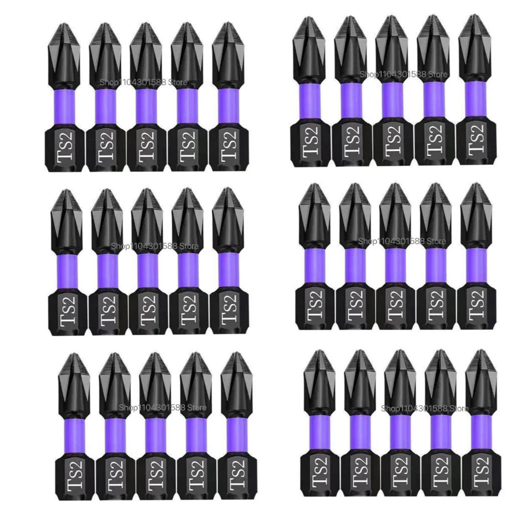 5–60PCS PH2 Magnetic Impact Driver Bit Set – Alloy Steel Cross Screwdriver Bits for Drill & Screw Driving Non-Slip Tool Kit