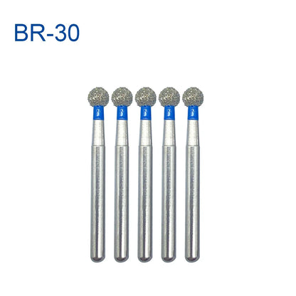 5pcs FG Dia 1.6mm Dental Drills – High-Speed Handpiece Diamond Burs for Teeth Whitening