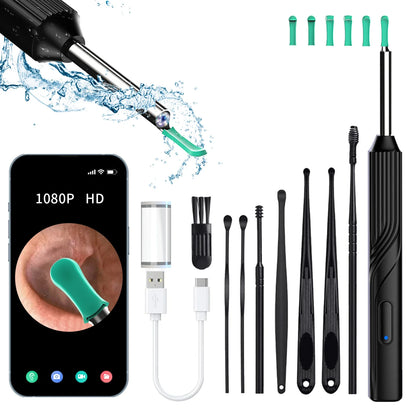 Earwax Remover Cleaning Tool – Ear Endoscope with Mini Camera, USB-C Charging Earpick Health Care Set for iPhone & Android, Best Gift
