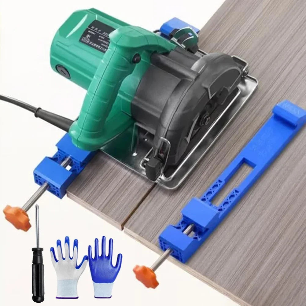 Quick Fix Jig for Electric Circular Saw – Precise Wood Cutting Clamp, Easy Installation for Precision Milling Tasks