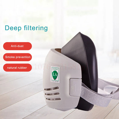 Dust Mask with 20pcs Filter Cotton - Half Face Respirator, Dust-Proof, Anti Industrial Construction Dust, Haze Fog Safety Gas Mask