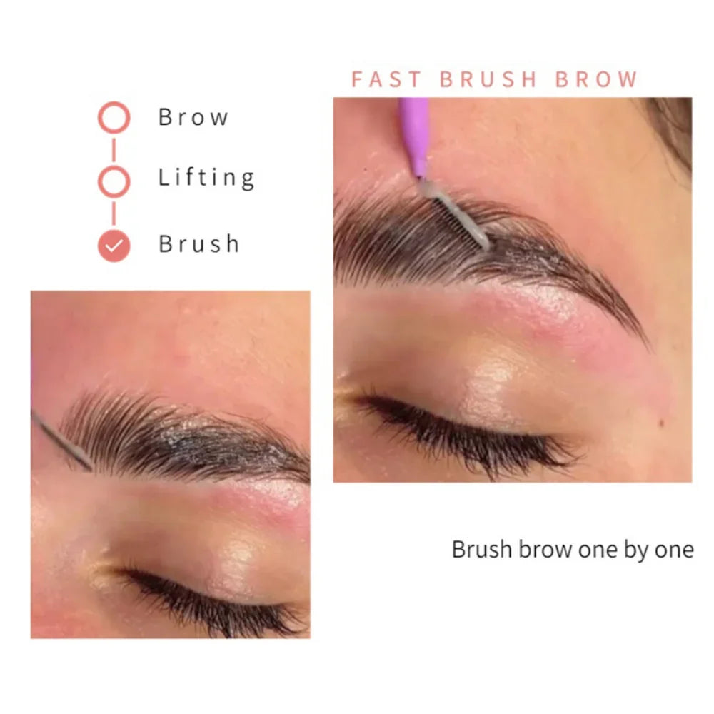 20Pcs Mini Eyebrow Brush - Disposable Brow Lifting Brushes, Bendable Micro Eyelash Applicators, Makeup Tools