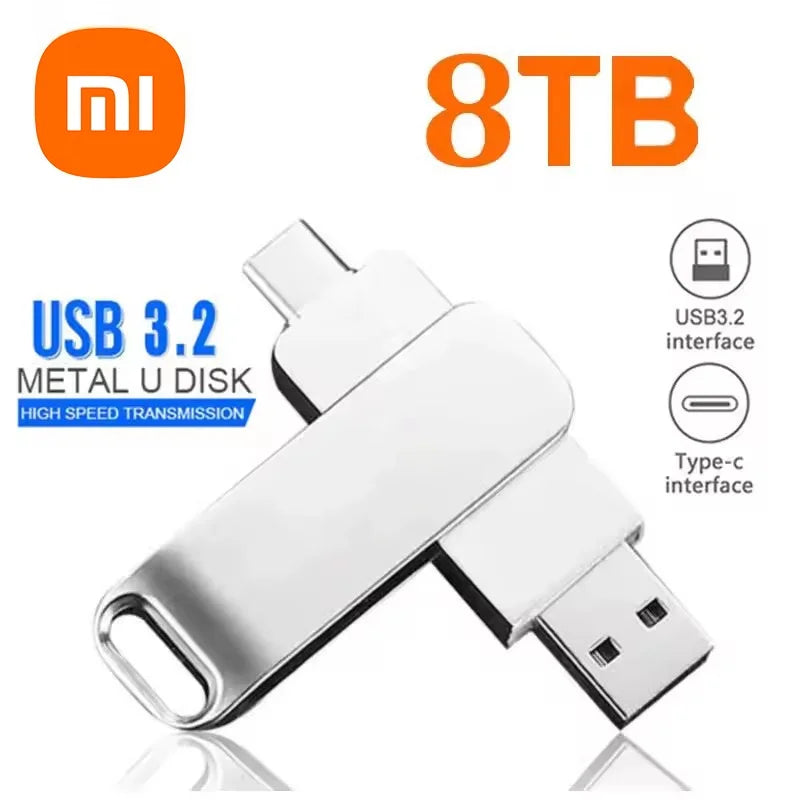Xiaomi Mijia USB 3.2 High-Speed Waterproof Flash Drive — Up to 16TB Portable Pen Drive (2025)