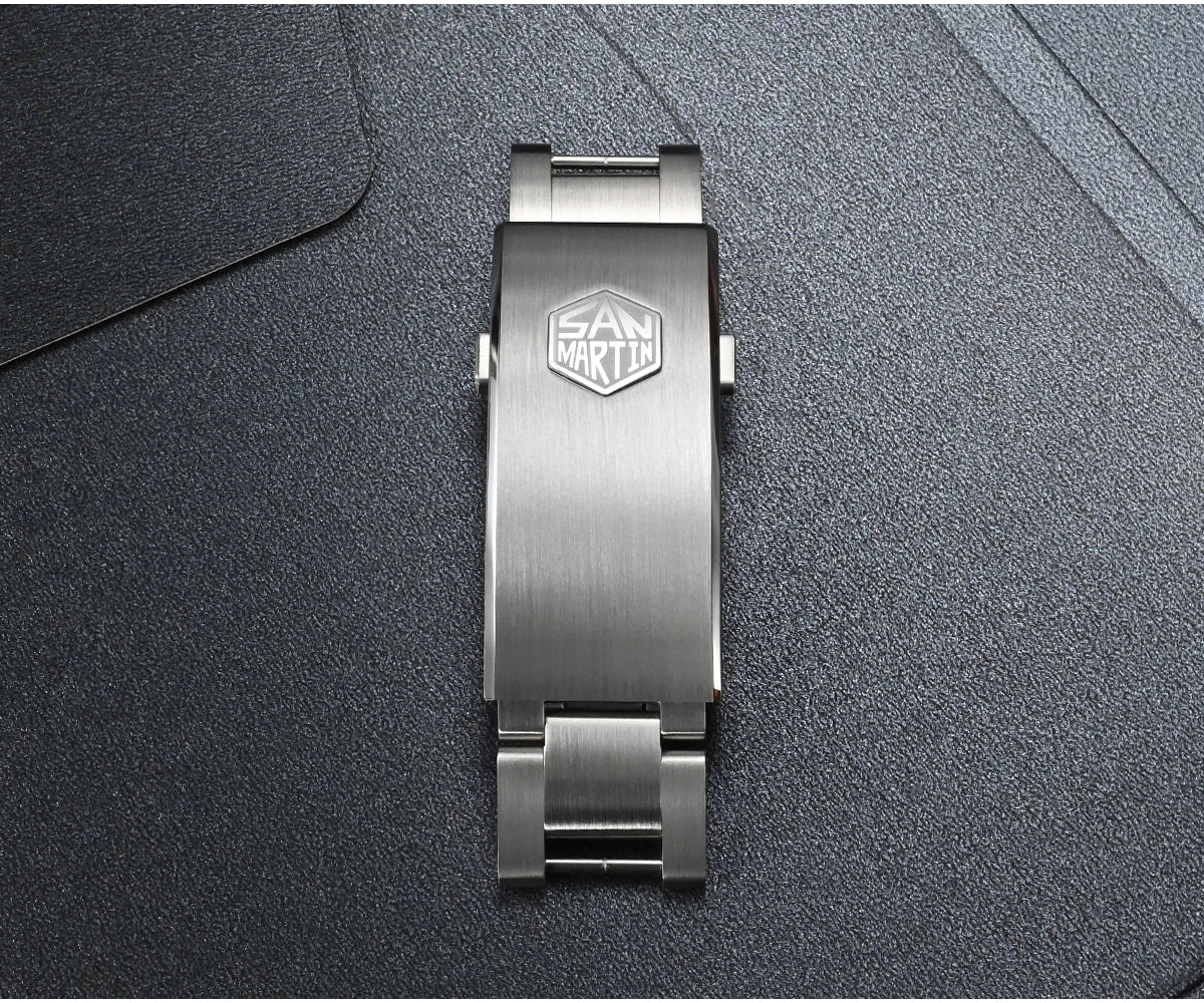 San Martin Fly Adjustable Clasp — 16mm Watch Bracelet Buckle Folding Clasp (Non-Universal)