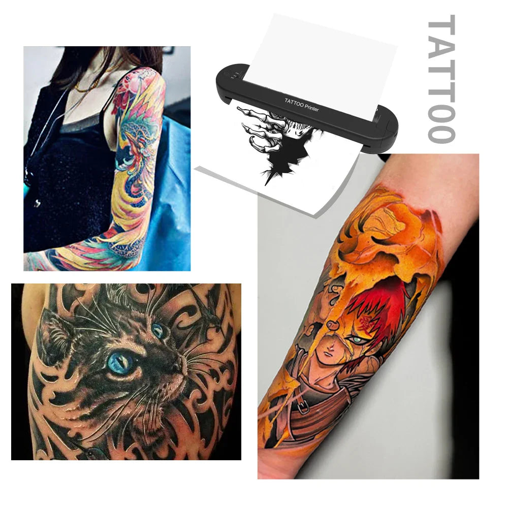 ATS886 A4 Wireless Tattoo Thermocopier – Bluetooth Thermal Printer for Mobile & PC Tattoo Transfer