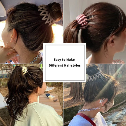 Bird Nest Hair Claw Clips – 1/4/7pcs Matte Hair Clips for Women & Girls, Ponytail Hair Styling Accessories