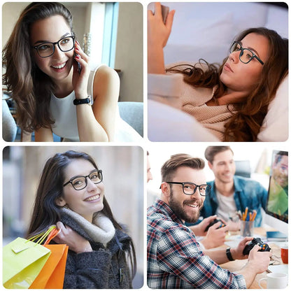 Square Blue Light Blocking Glasses – Nerd Eyeglasses Frame for Computer & Gaming Protection