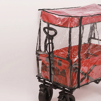 Waterproof PVC Rain Cover for Camping Trolley Folding Garden Picnic Wagon Stroller 91x51x74cm