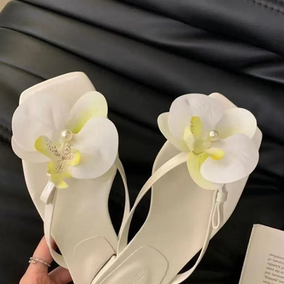 Colorful Thai Fairy Flower Shoe Buckles – Personalized Orchid Simulation Decor for Shoes
