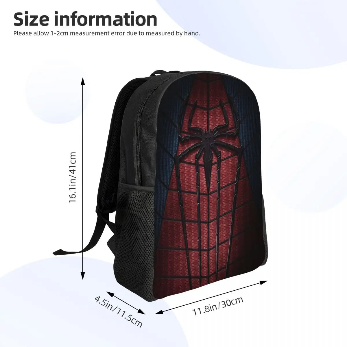 Custom Spider-Man Web Backpack – Water-Resistant School & College Bag for Men and Women