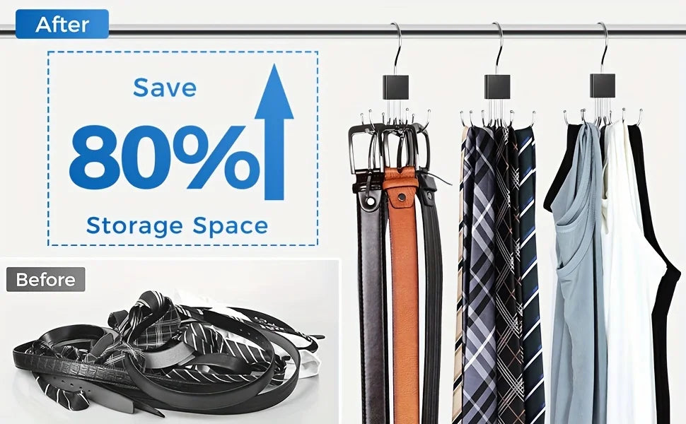 1/2 Piece Multifunctional Metal Hook – Multi-Claw Bag & Tie Storage for Scarves, Belts, and Home Organization