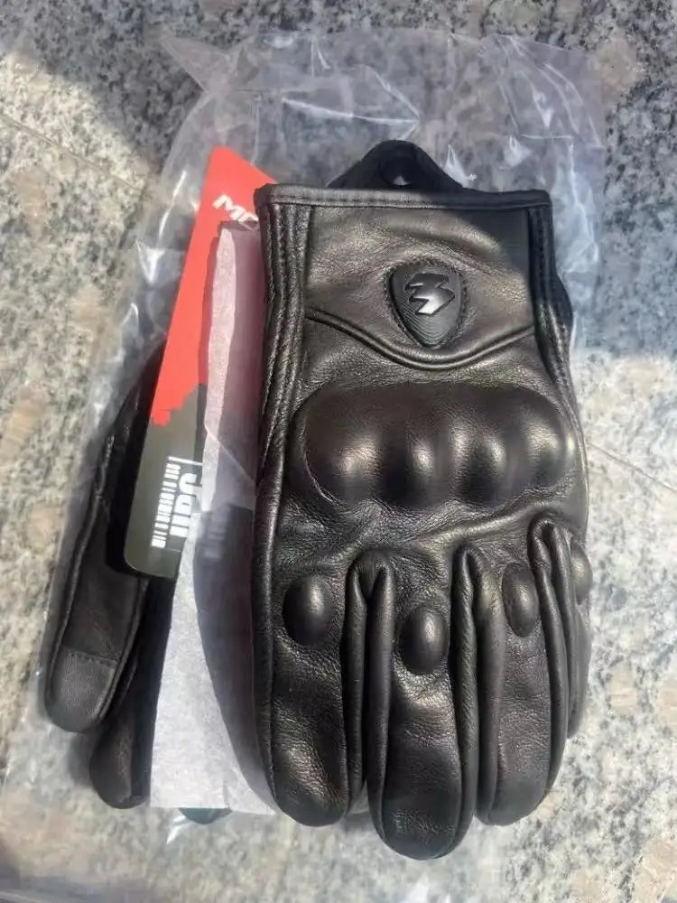3XL Goatskin Leather Motorcycle Gloves – Men & Women Moto Gloves for Electric Bikes