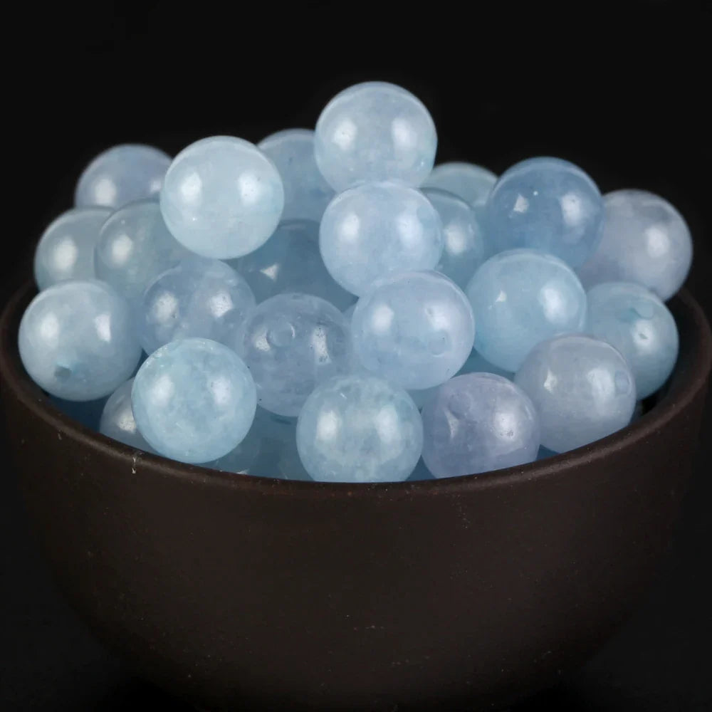 Natural Gemstone Spacer Beads - Tiger Eye, Amazonite, Lava, Turquoise & Agate Loose Beads for DIY Jewelry Bracelets