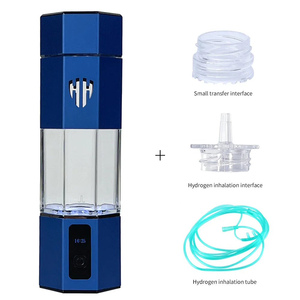 Bluevida 7th Gen Hydrogen Water Bottle – 6000 PPB SPE&PEM Generator with Inhalation Kit & Adapter