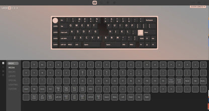 GMK70 Split Mechanical Keyboard Kit – Hot-Swappable, Ergonomic Customizable with QMK/VIA Support