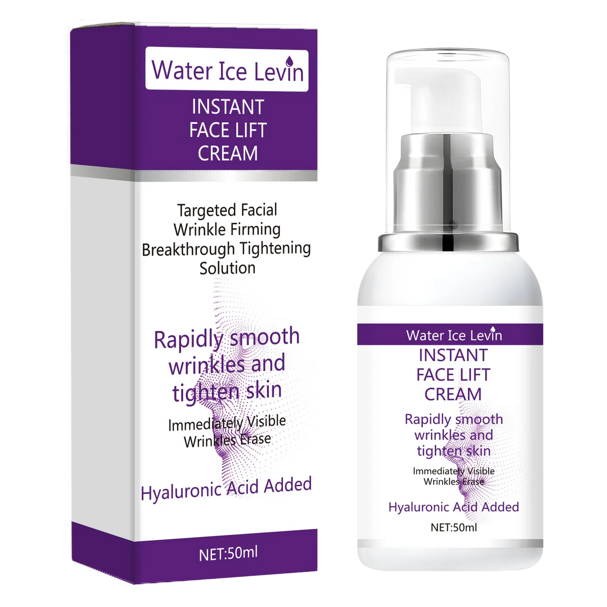 Hyaluronic Acid Instant Face Lift Cream – Anti Wrinkle Firming Skin Tightening Moisturizer for Youthful Glow