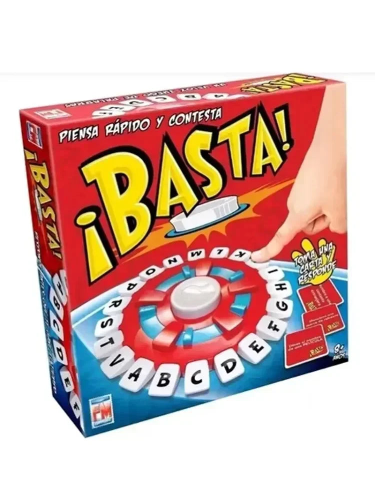 Upgraded Basta 2.0 Spanish Tapple Word Game – Quick Thinking English Letter Pressing Board Game, Fun Gift for All Ages