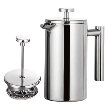350ml/800ml/1000ml French Press Coffee Maker - Stainless Steel Double-Walled Insulated Coffee Pot