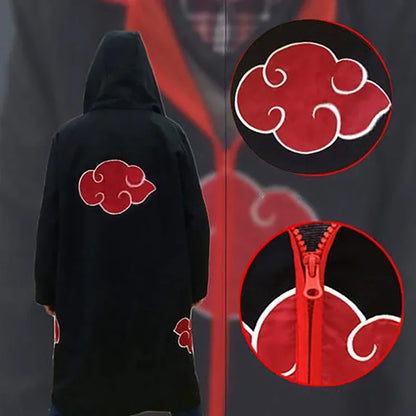 Ninja Hokage Cosplay Costume | Black & White with Itachi Akira & Fourth Generation Cape