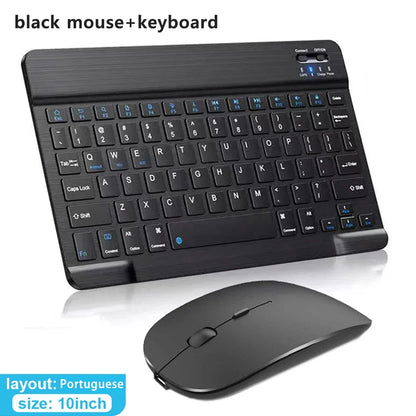 Bluetooth Wireless Keyboard & Mouse Set – Multi-Language Support for iOS, Android, Windows, iPad & Tablets