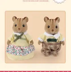 Simulation Forest Rabbit Family Playset – Mini DIY Rabbit & Bear Figure Toys for Kids Gifts