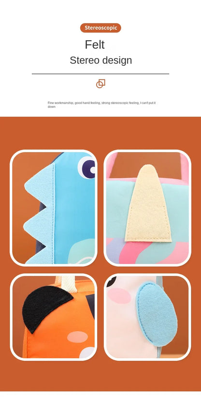 Cartoon Children’s Lunch Bag – Thermal Insulated, Waterproof Oxford Cloth Tote with Aluminum Film, Portable and High-Quality