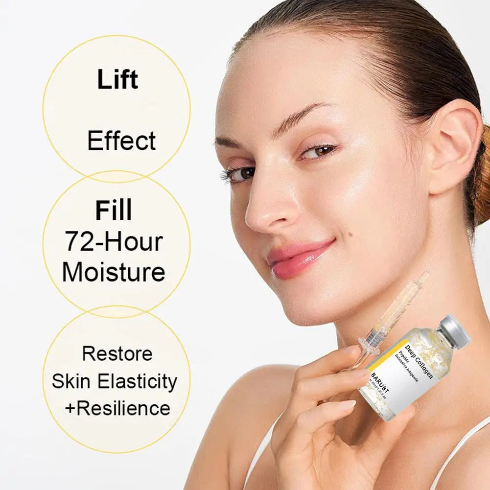 Silk Collagen Peptide Face Serum - Anti-Wrinkle Firming & Revitalizing Skin Care Cream 40ml