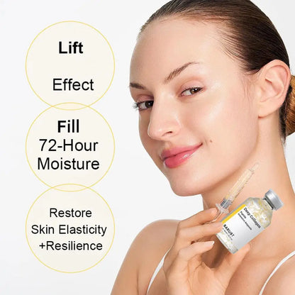 Silk Collagen Peptide Face Serum - Anti-Wrinkle Firming & Revitalizing Skin Care Cream 40ml