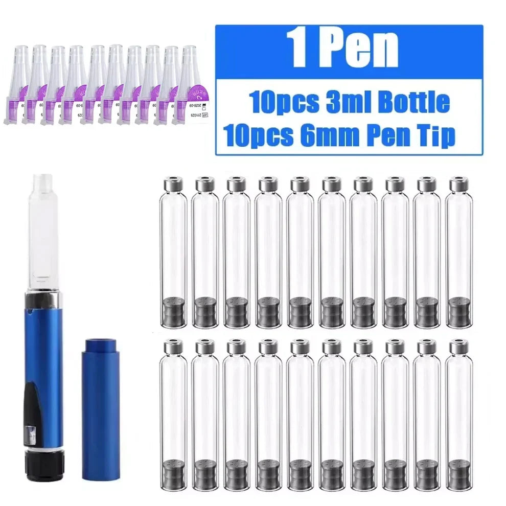 3ml Magic Pen Insulin Cartridges – Empty Cassette Bottle for Medical, Aesthetic & Tattoo Use