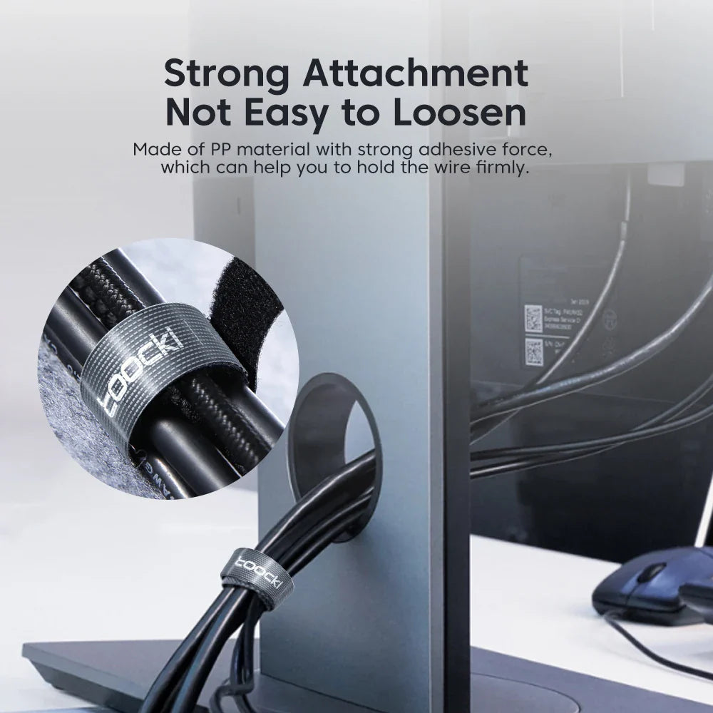 Toocki Cable Organizer: Wire Winder for USB Cable Management - Protector for Earphone, Mouse Cord, Phone Accessory - iPhone, Samsung Compatible
