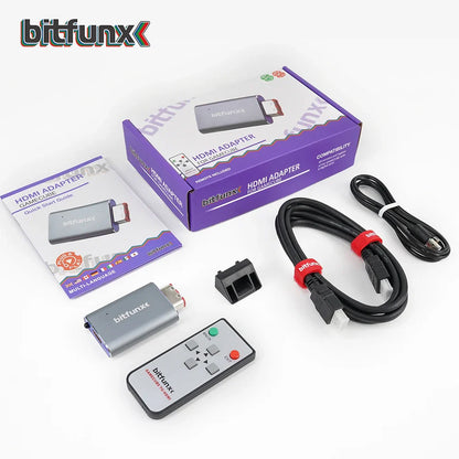 Bitfunx GC2HDMI Adapter – Digital AV to HDMI Converter for Nintendo GameCube NGC DOL-001 Console