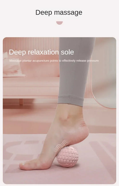 Yoga Foot Massage Ball — Handheld Acupressure Tool for Muscle Relaxation, Shoulder, Neck & Pain Relief