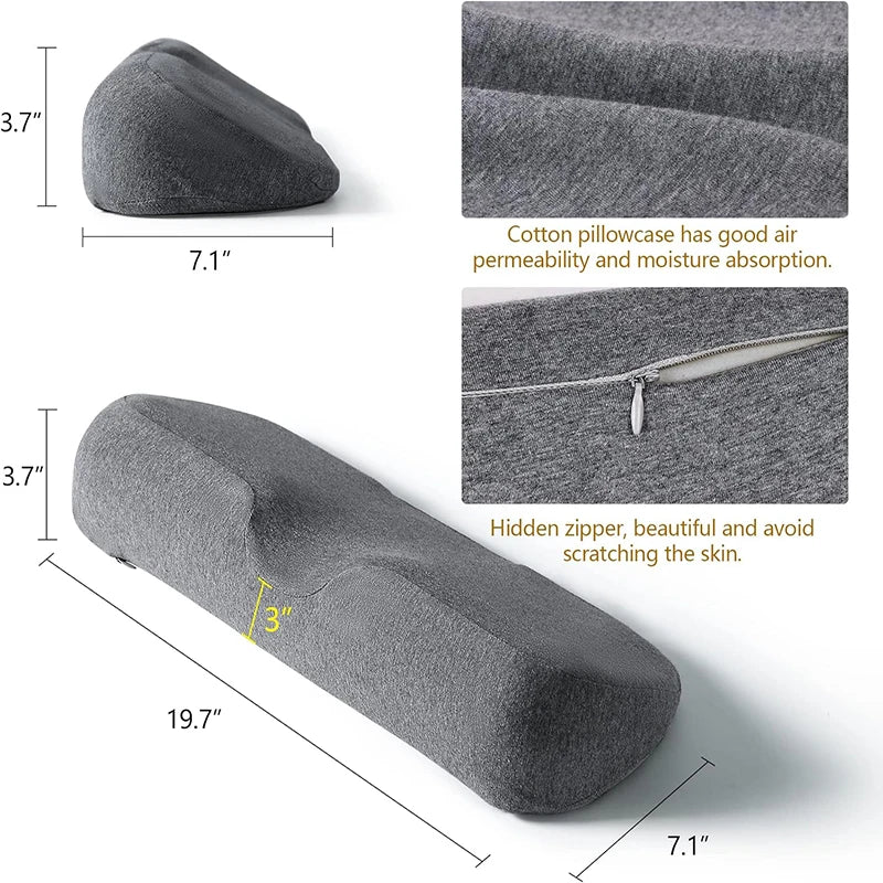 Cervical Memory Foam Contour Pillow – Ergonomic Orthopedic Bed Pillow for Side Sleepers & Neck Support