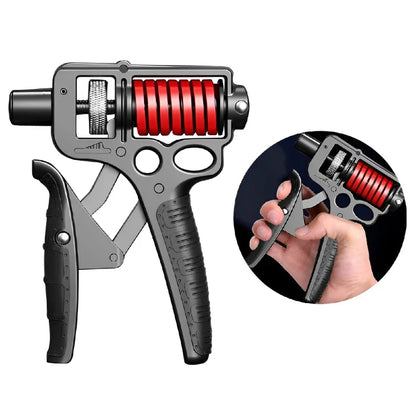 5–165kg Adjustable Hand Grip Strengthener — Heavy-Duty Forearm & Finger Expander (Steel Spring)