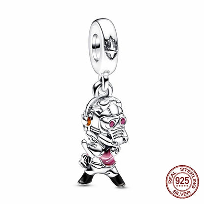 Fall New 925 Silver Plated MINISO Marvel Star Wars Rescuers Pendant Charm – Fits Original Pandora Bracelet, DIY Jewelry for Women