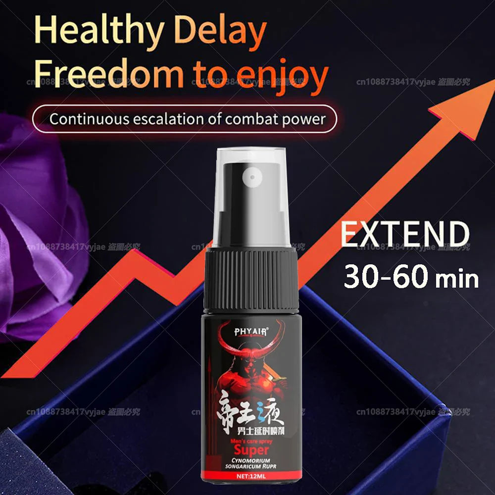 Male Delay Spray – Long-Lasting 60-Minute Premature Ejaculation & Erection Aid for Men Adult Product