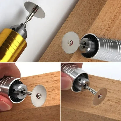 11PCS Stainless Steel Wood Cutting Disc Set – Rotary Tool Circular Saw Blades for Woodworking