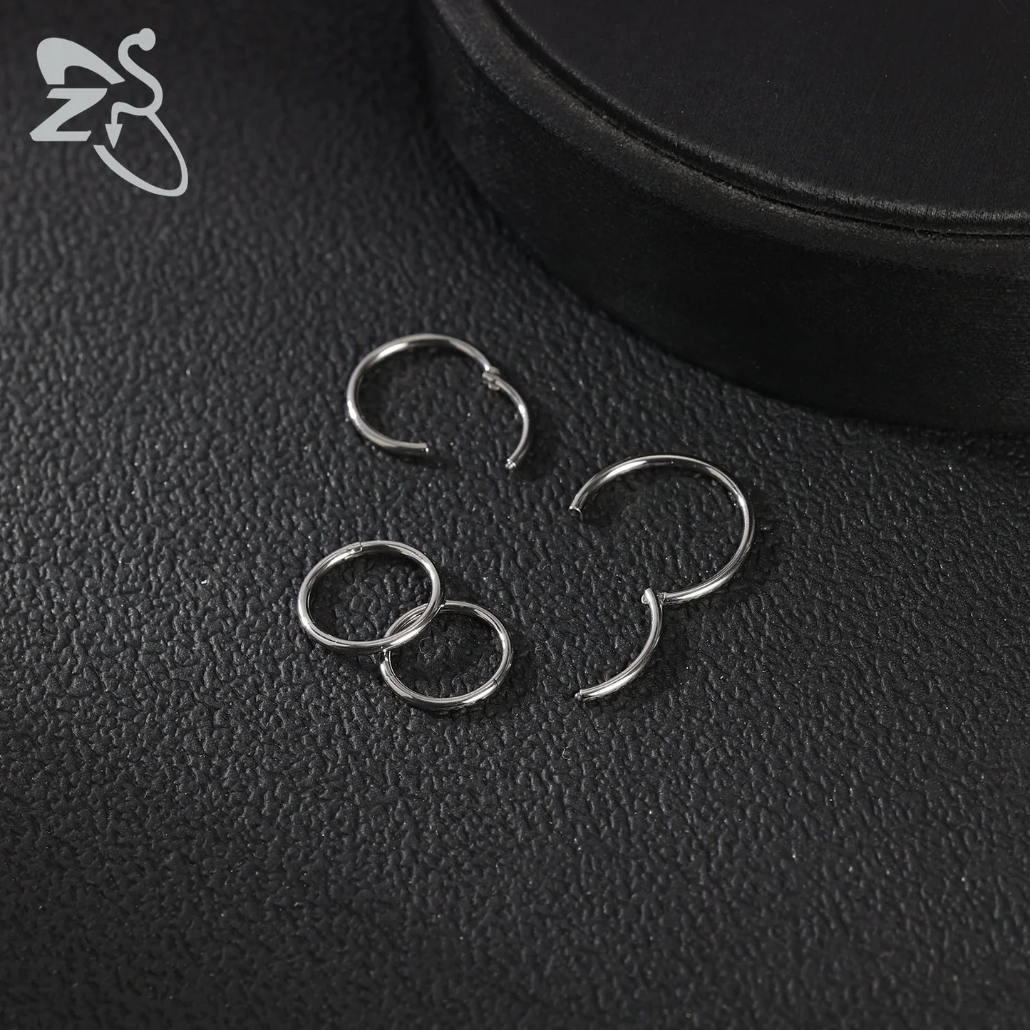 ZS G23 Titanium Steel Nose Ring – Round Septum & Cartilage Piercing Jewelry for Men & Women (20G/18G/16G, 6–14mm)