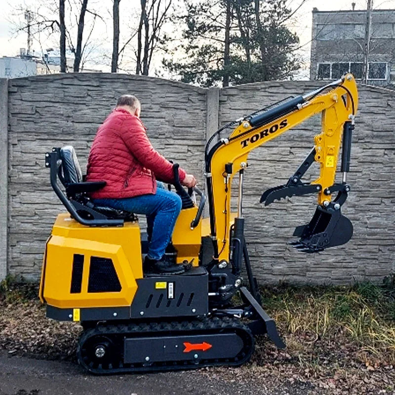 1 Ton Mini Excavator — Kubota Engine, EURO 5 Agricultural Digger, Customizable Compact Excavator for Sale